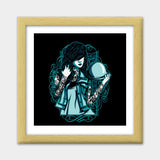 Woman With Tattoos Premium Square Italian Wooden Frames
