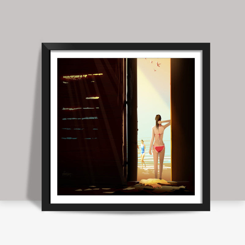Sea Girl Square Art