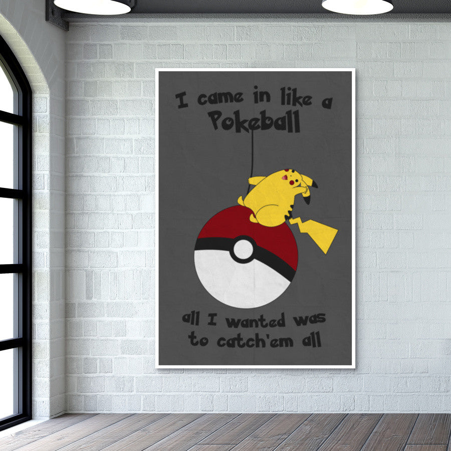 Pokemon Wrecking Ball meme Wall Art