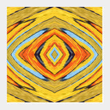 Tribal Abstract Diamond Aztec Digital Art Background Pattern  Square Art Prints