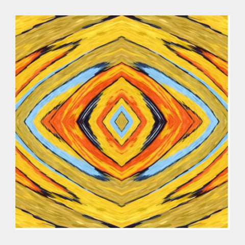 Tribal Abstract Diamond Aztec Digital Art Background Pattern Square Art Prints PosterGully Specials