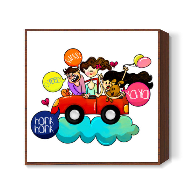 Joy Ride Square Art Prints