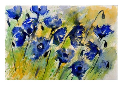 PosterGully Specials, blue flowers Wall Art