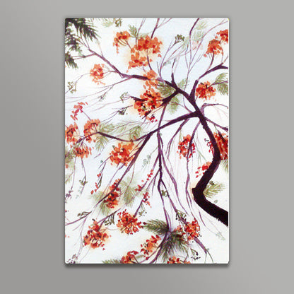 Gulmohar | Watercolor Artwork Wall Art