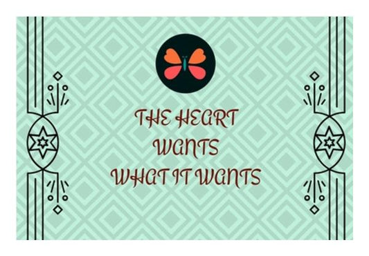 PosterGully Specials, Heart Wants What It Wants Wall Art