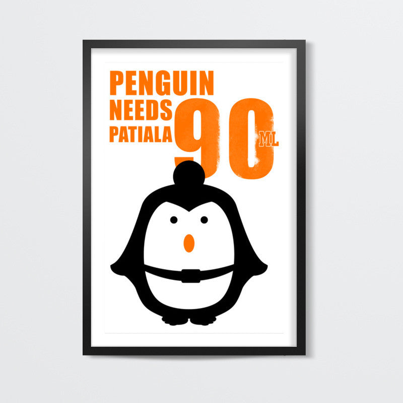 Penguin Needs Patiala 90ML Wall Art