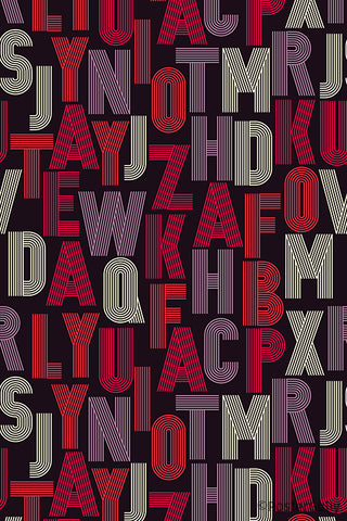 Typography Pattern Artwork