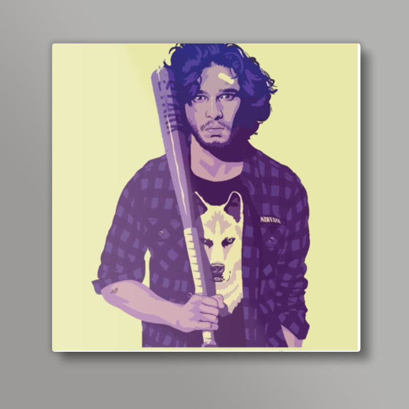Game of Throne: Jon Snow Square Art Prints