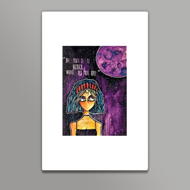 Purple Moon Wall Art