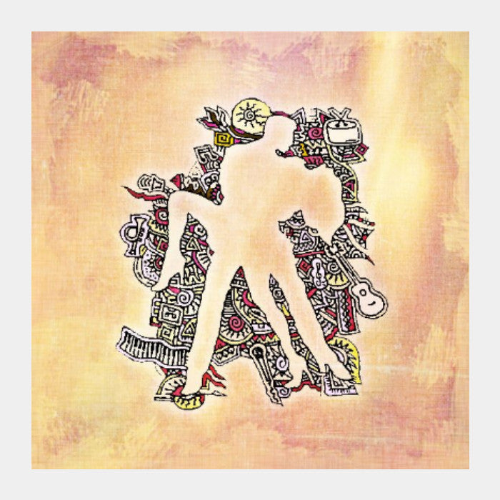 Square Art Prints, Salsa Zenscrawl Square Art Print | Meghnanimous, - PosterGully