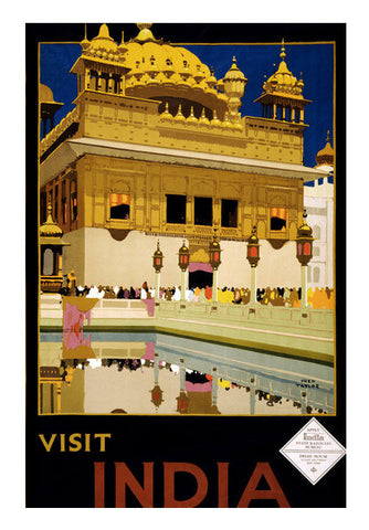 Vintage India Travel Poster 4 Wall Art