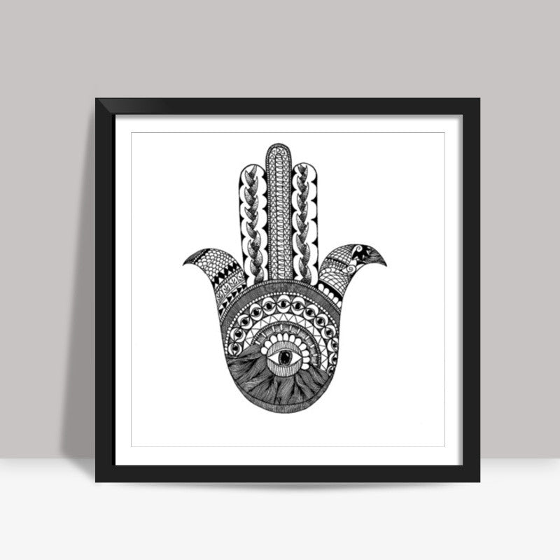 The hand of fatima  Square Art Prints