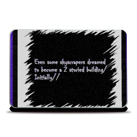 Skyscrapers quote Laptop Skins