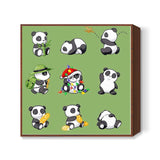 Panda!  Square Art Prints