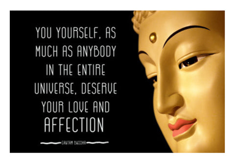 Buddha Quote About YOU Art PosterGully Specials