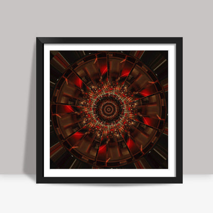 Time Machine Mysterious Abstract Fractal Digital Creative Graphic Design Square Art Prints