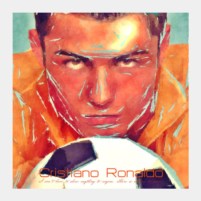 Square Art Prints, ronaldo fan art Square Art Prints