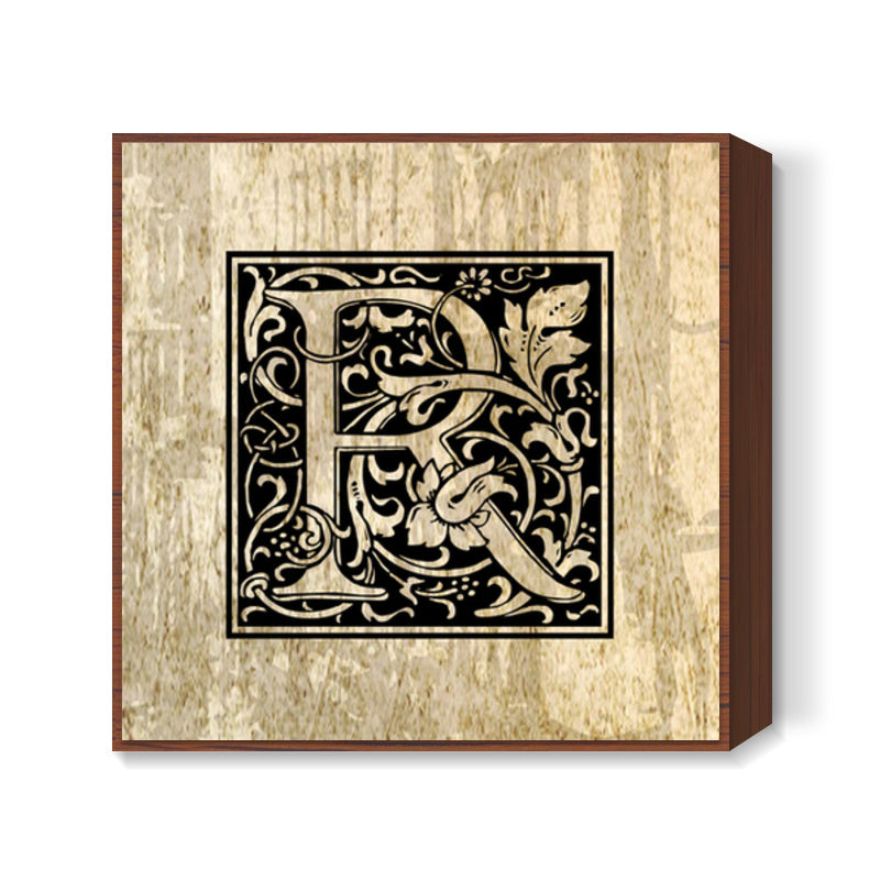 Ornate R Square Art Prints