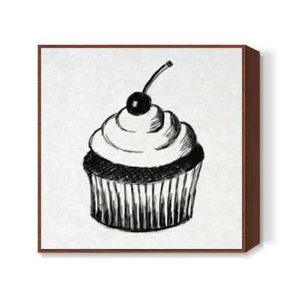 Cupcake Square Art