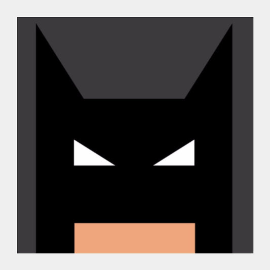 Square Art Prints, Geometric Dark Knight | Artist Name: Revant Mahajan, - PosterGully