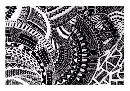 Wall Art, Black-white doodle Wallart |artist: Megha-Vohra, - PosterGully