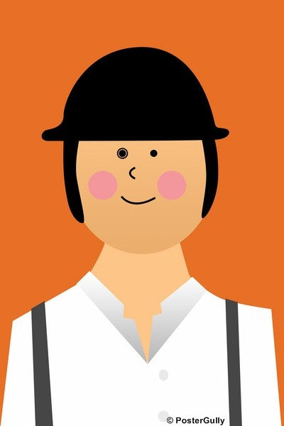 Wall Art, Alex Clockwork Orange #minimalicons, - PosterGully