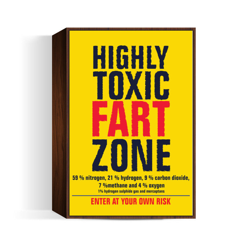 funny-fart zone Wall Art