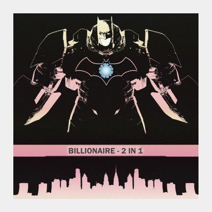 Square Art Prints, Billionaire 2 in 1 - Iron Bat Square Art Prints