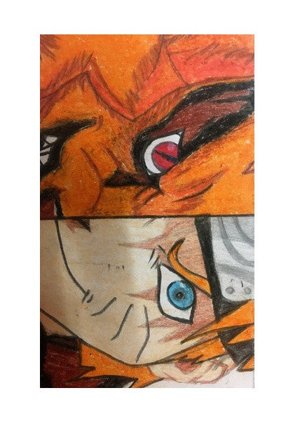 Naruto | Oil Pastel Sketch | Wall Art