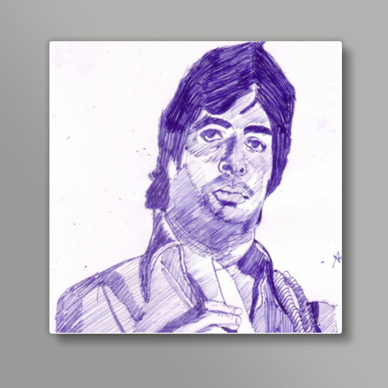 Amitabh Bachchan believes that attitude is everything Square Art Prints