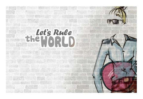 PosterGully Specials, Lets Rule The World Wall Art