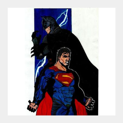 Square Art Prints, Batman V Superman Square Art Prints