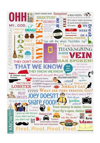 Wall Art, F.R.I.E.N.D.S TV Show Poster. Wall Art
