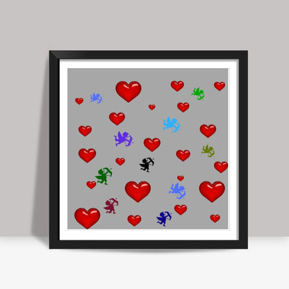 Love Cupid Square Art Prints