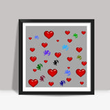Love Cupid Square Art Prints