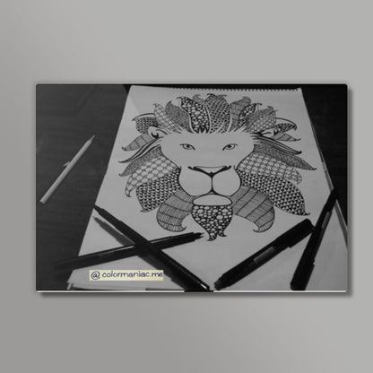 The unharmed lion Wall Art