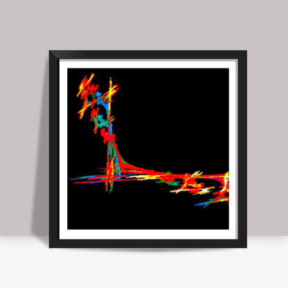 Color Strokes Square Art Prints