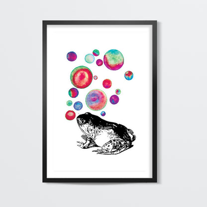 Froggy Bubbles Wall Art | Lotta Farber