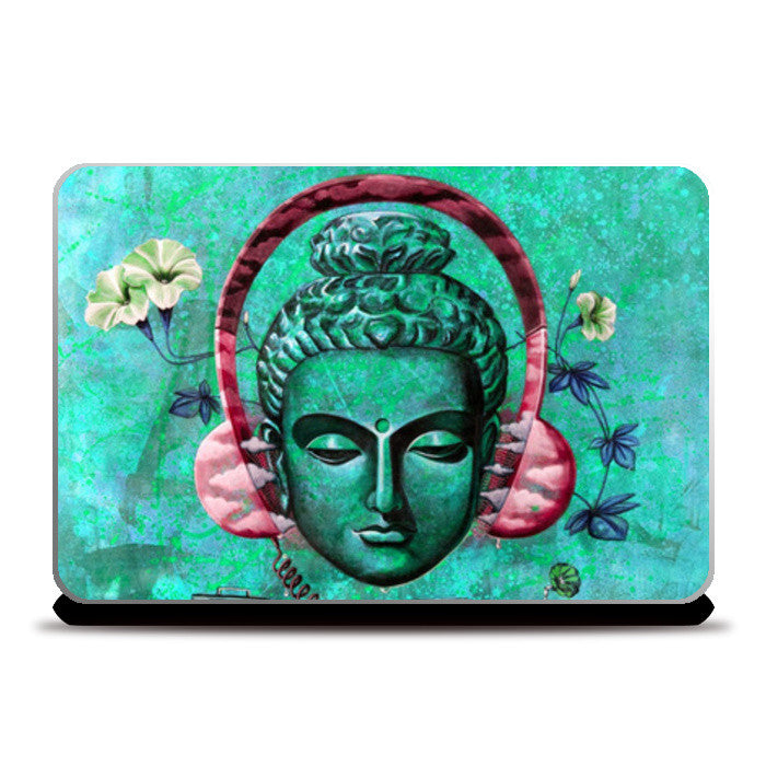 Laptop Skins, Headphone Buddha Laptop Skins