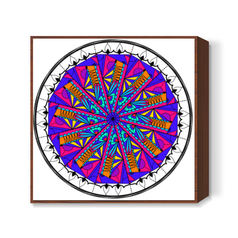 Kaleido Rangoli Square Art Prints