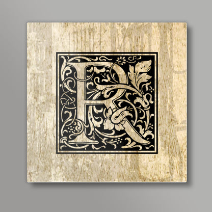 Ornate R Square Art Prints