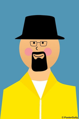 Wall Art, Walter Breaking Bad #minimalicons, - PosterGully