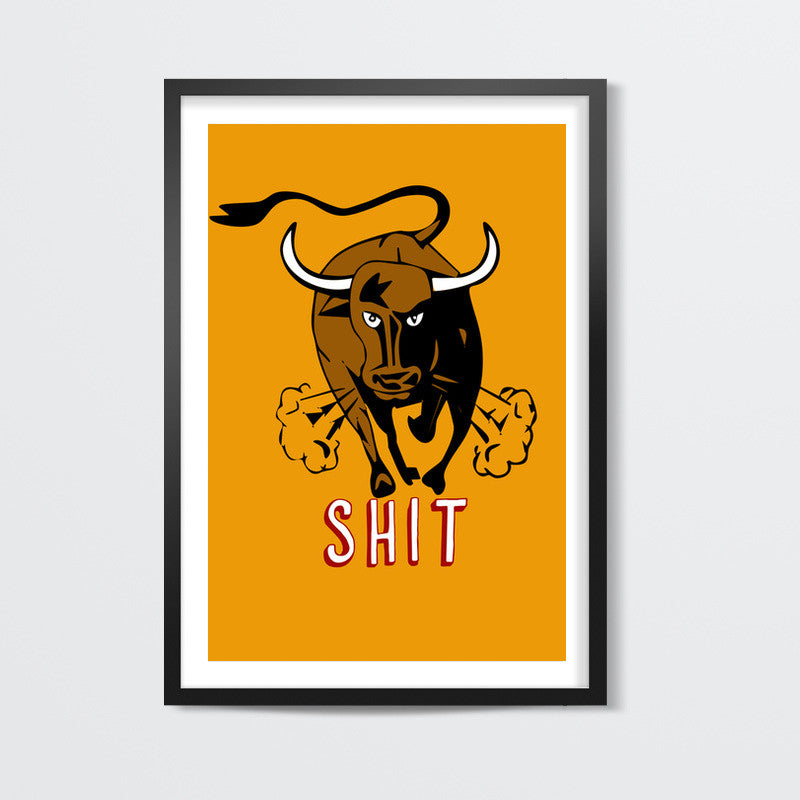 Bull Shit Wall Art