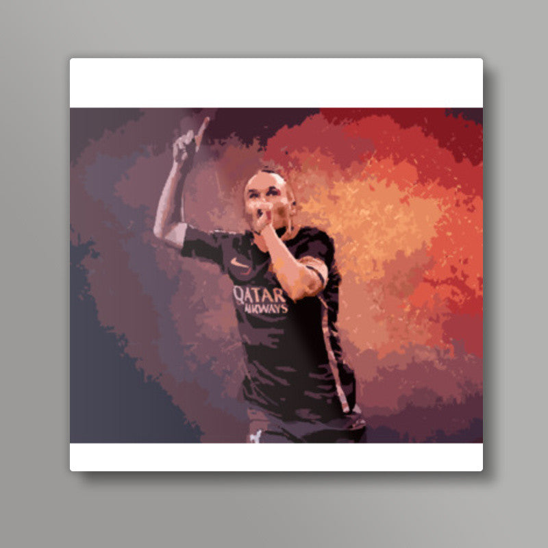 Andres Iniesta Square Art Prints