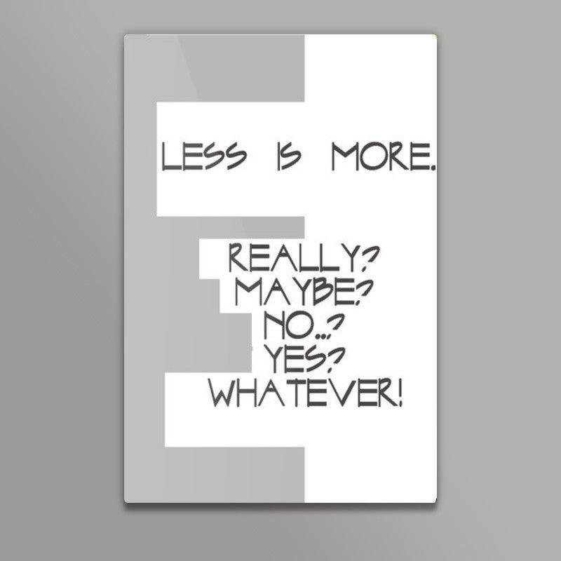 Architect series : less is more