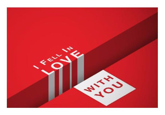 PosterGully Specials, Fell in Love Wall Art