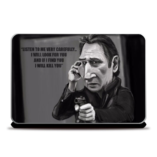 Laptop Skins, Liam Neeson Caricature Laptop Skin