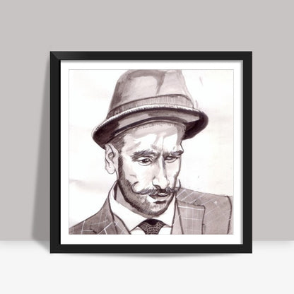 Bollywood superstar Ranveer Singh is in top form Square Art Prints