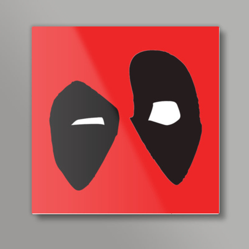 Deadpool Minimal Design Square Art Prints