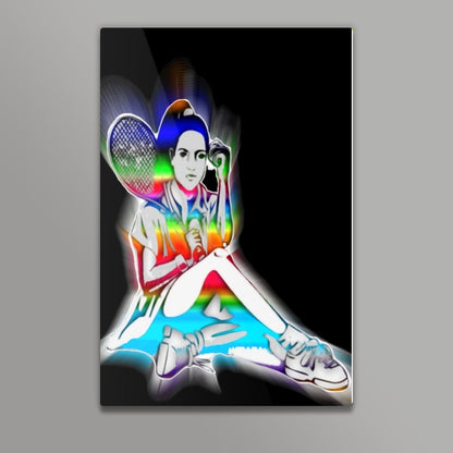 Tennis player Wall Art